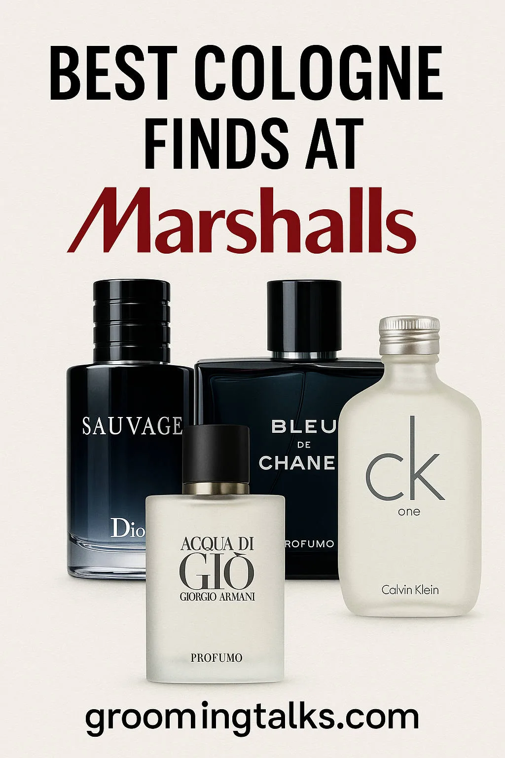 Best cologne finds at Marshalls