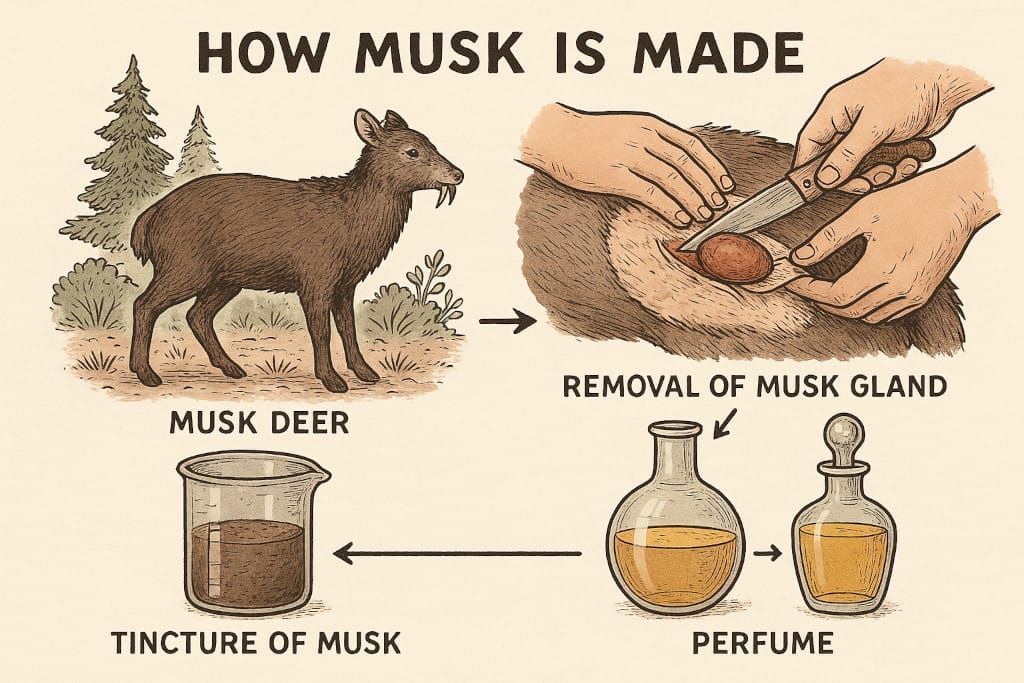 Discover how musk is made? Image credit: AI