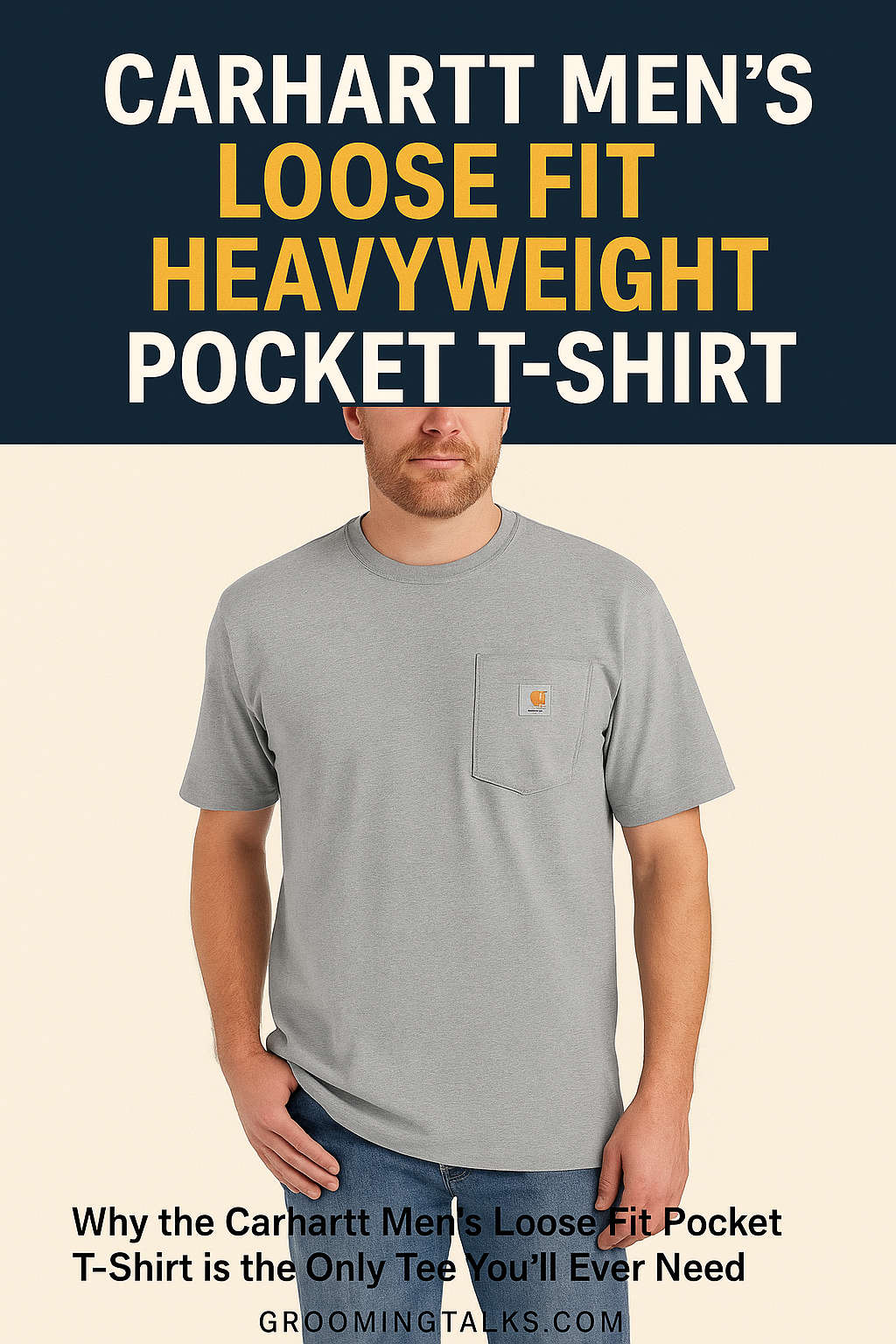 Carhartt Men’s Loose Fit Heavyweight Short-Sleeve Pocket T-Shirt