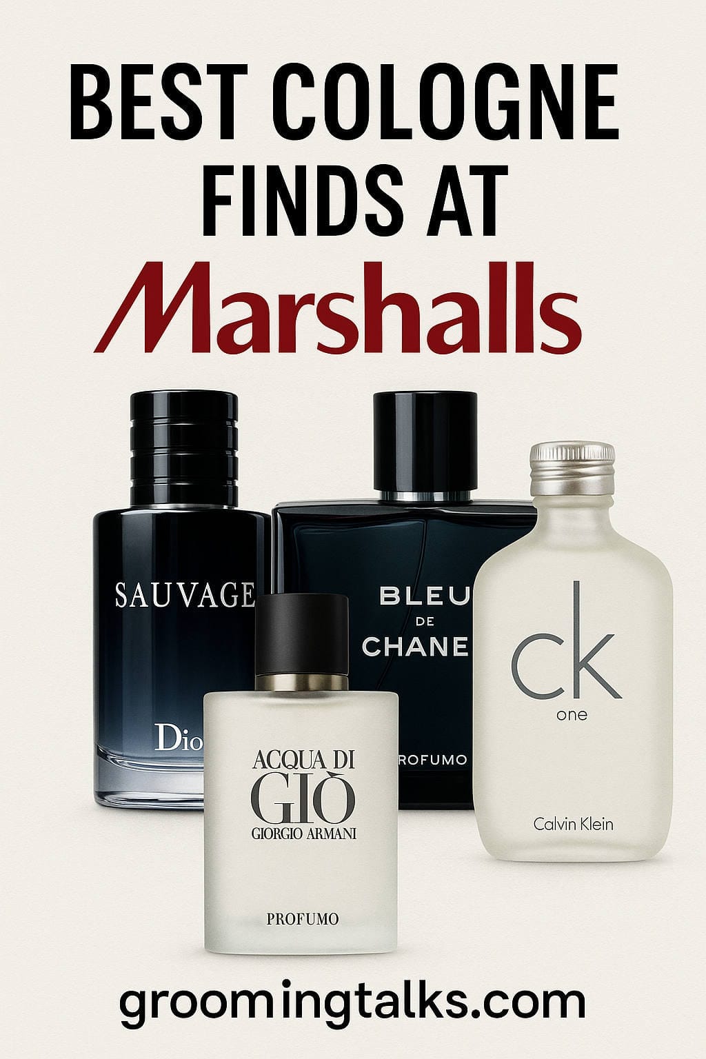 Best cologne finds at Marshalls