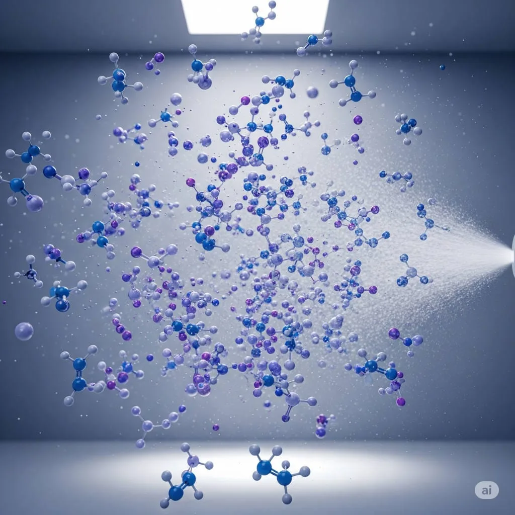 How Perfume Spreads in a Room