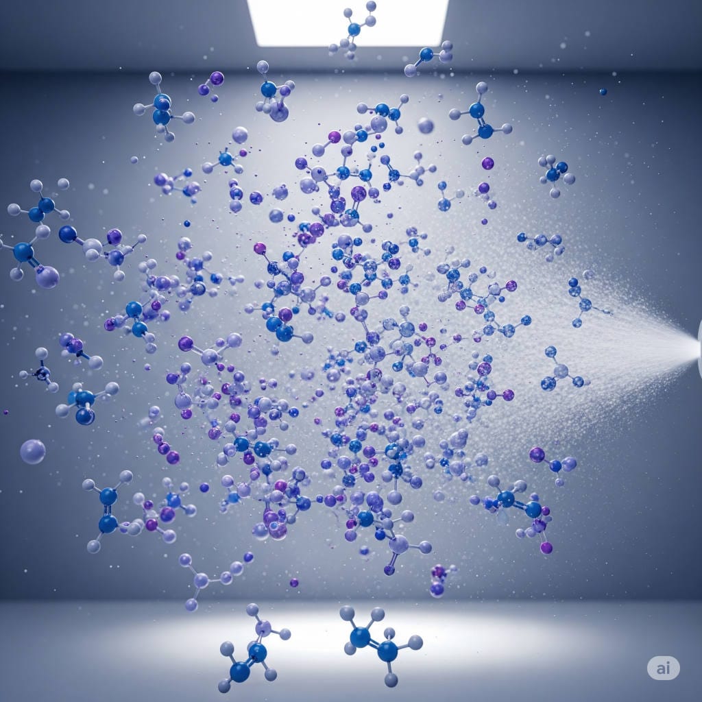 How Perfume Spreads in a Room
