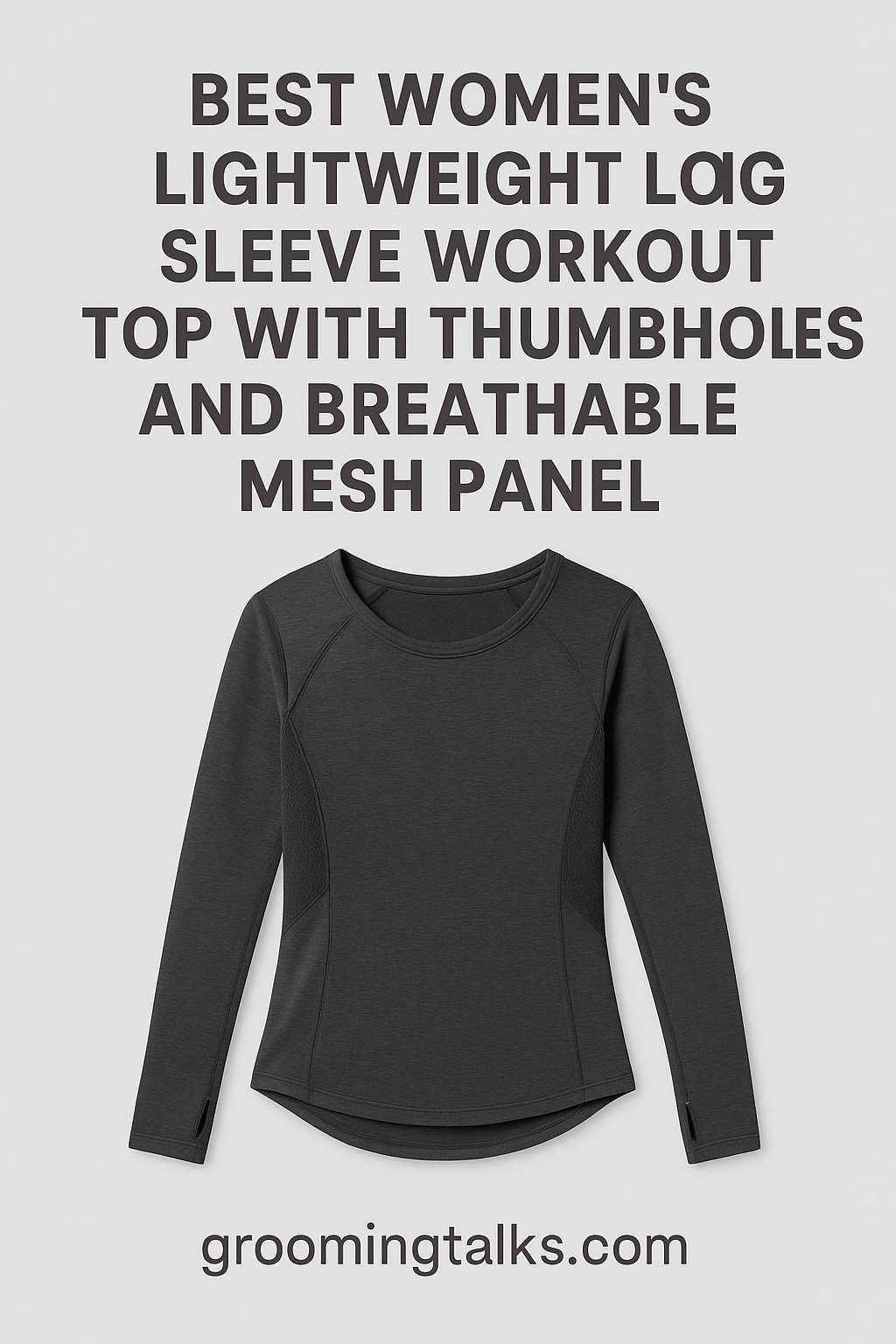 best women’s lightweight long sleeve workout top with thumbholes