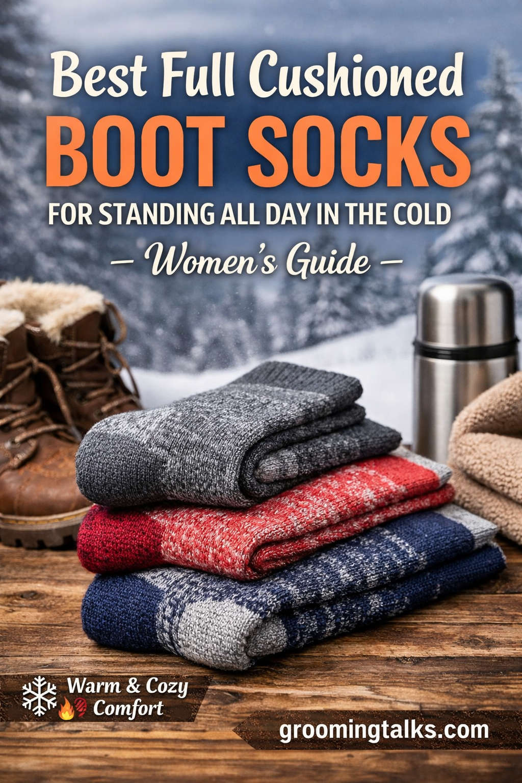 Best Full Cushioned Boot Socks for Women Standing All Day in Cold (2026 Guide)