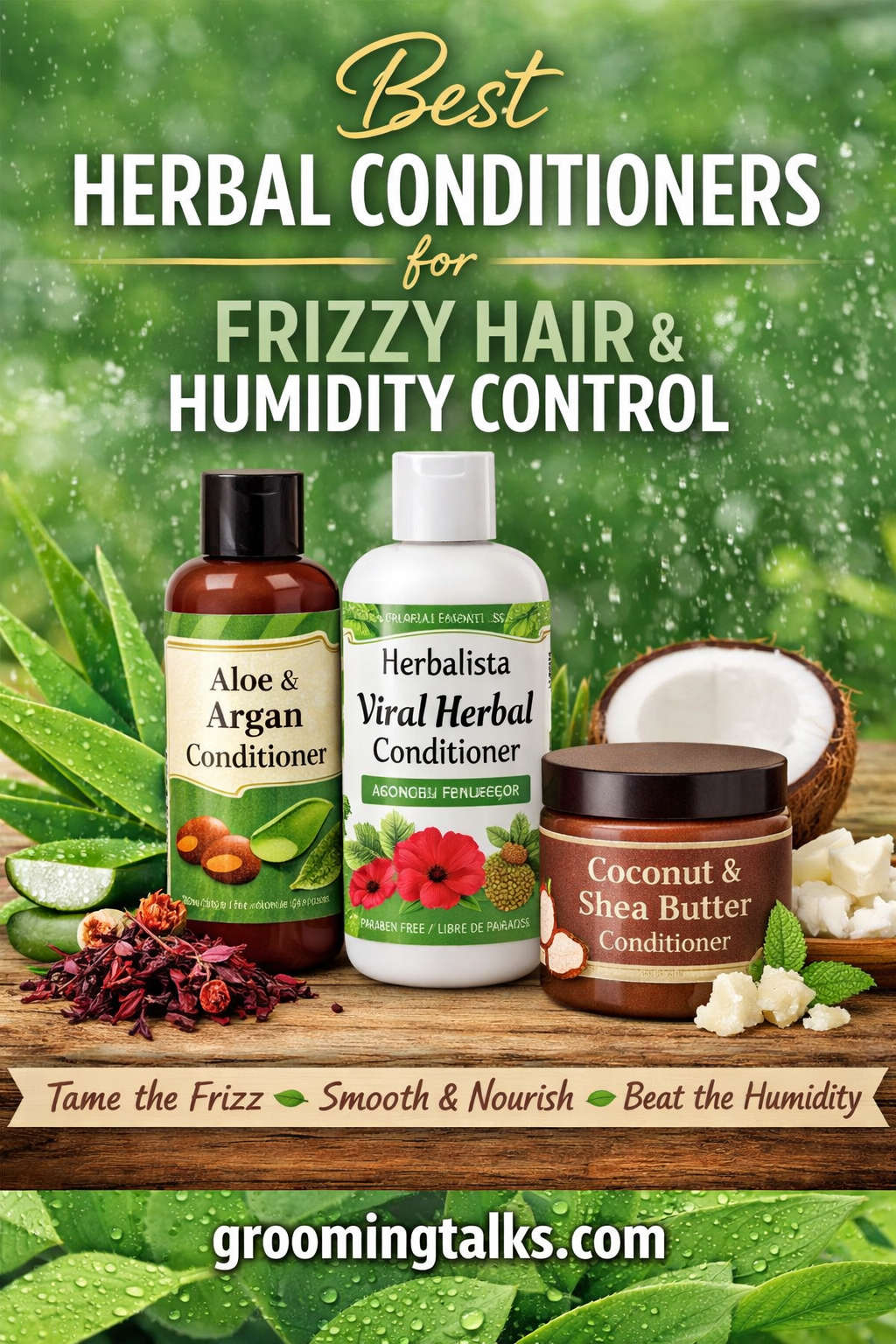 Best Herbal Conditioners for Frizzy Hair | Humidity Control & Smooth Hair