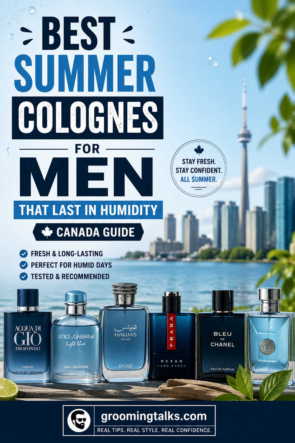 Best Summer Colognes for Men That Last in Humidity (Canada Guide 2026)